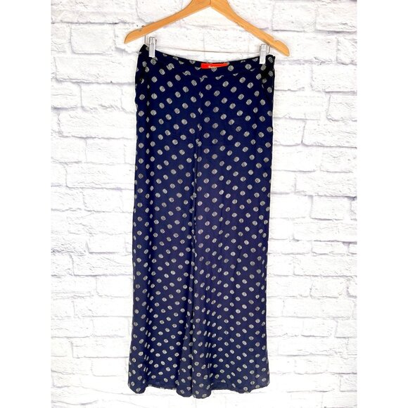 Anthropologie Pants - CARTONNIER ANTHROPOLOGIE Women's Navy Circle Print Wide Leg Dress Pants Size 4